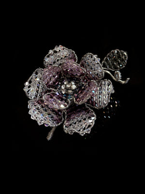 Classic Collection Peony Brooch - Shadow Lilac