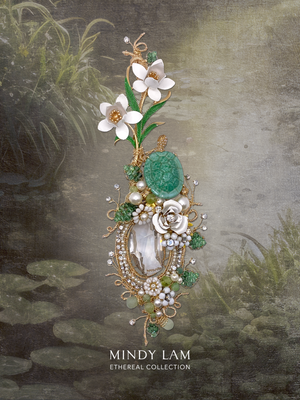 Ethereal Collection Lapel Pin - Symphony of the White Garden