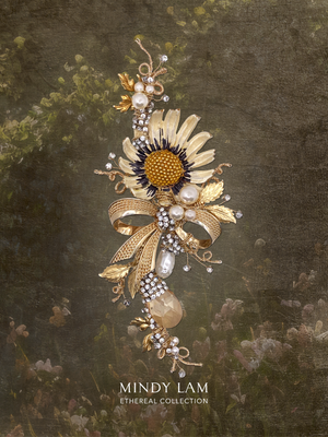Ethereal Collection Lapel Pin - Serenade in Petals