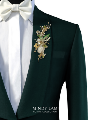 Men's Lapel Pin -  Dreaming of Lily of the Valley