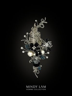 Men's Lapel Pin - Whimsy of the Moonlit Forest