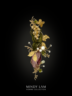 Men's Lapel Pin - Dreaming of Lily of the Valley