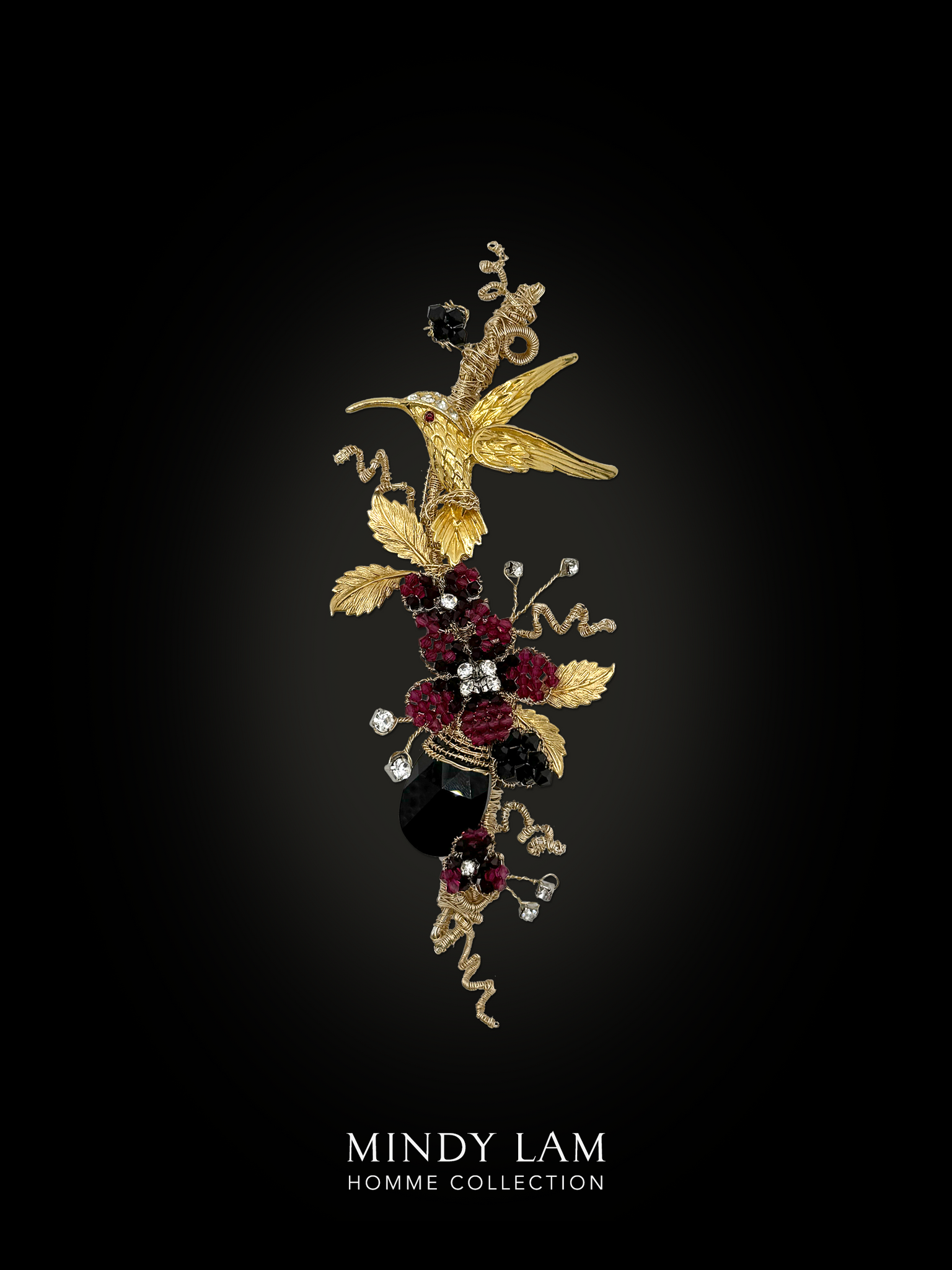 Men's Lapel Pin - Ruby Humming