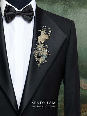 Ethereal Collection Lapel Pin - Grace of the Deep Blue