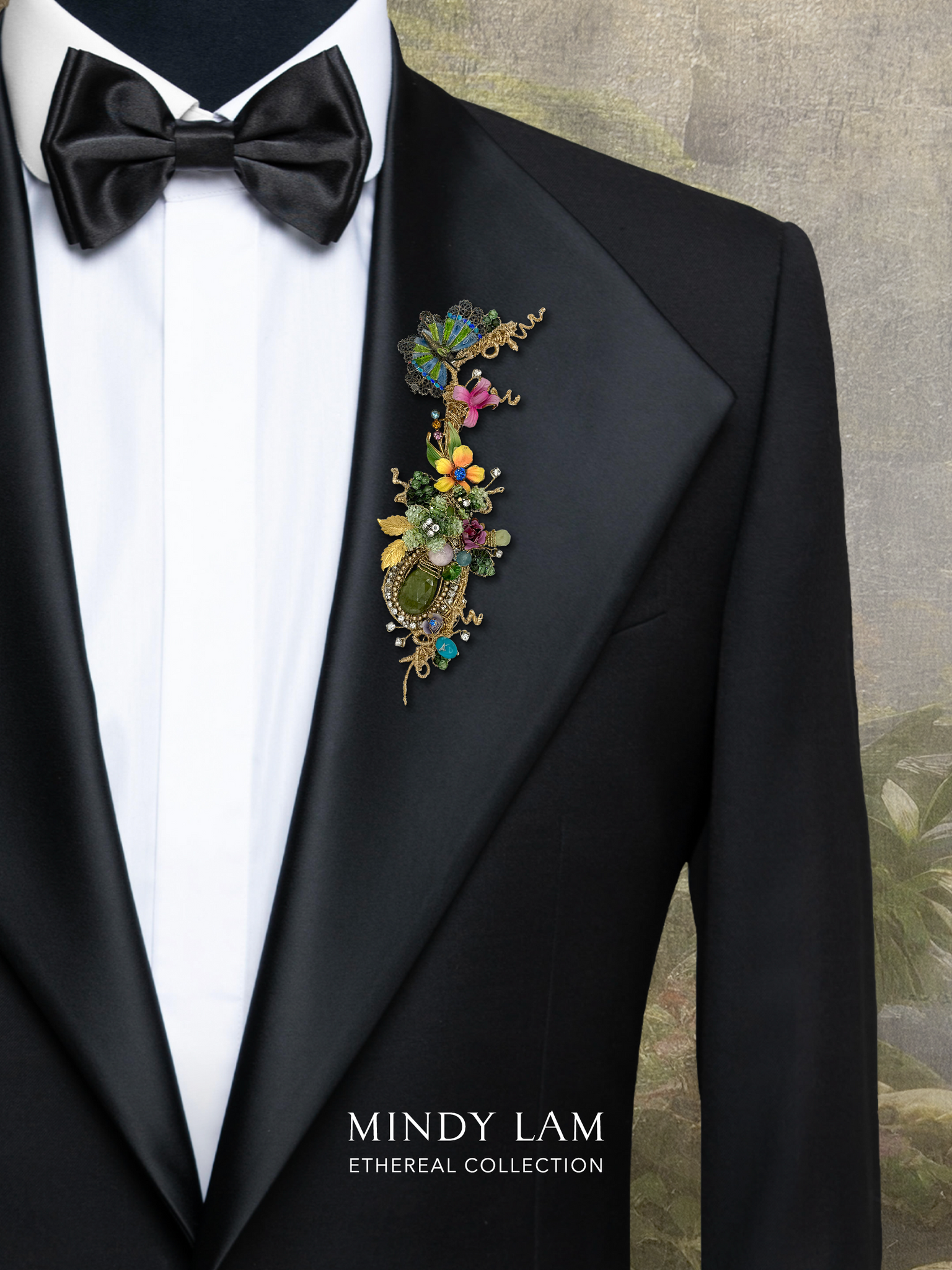 Ethereal Collection Lapel Pin - The Garden’s Quiet Guest