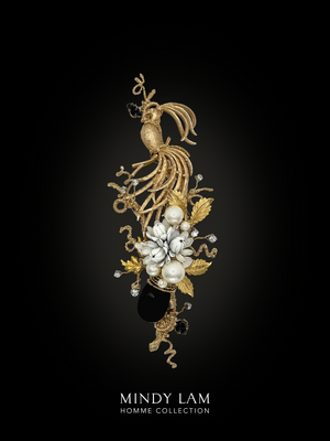 Men's Lapel Pin - Magnolia and Phoenix