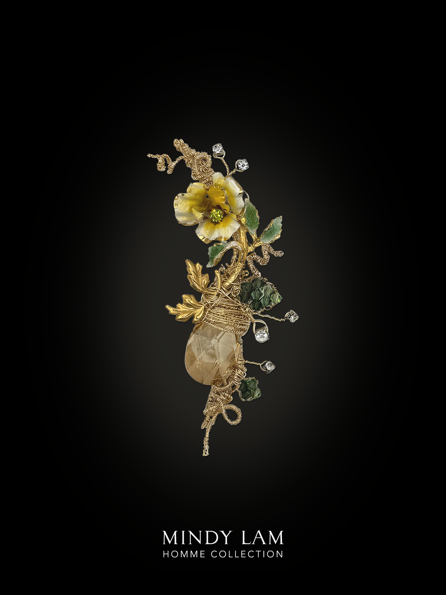 Men's Lapel Pin - Dance of the Wild Pansy (Mini)