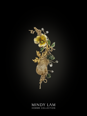 Men's Lapel Pin - Dance of the Wild Pansy (Mini)