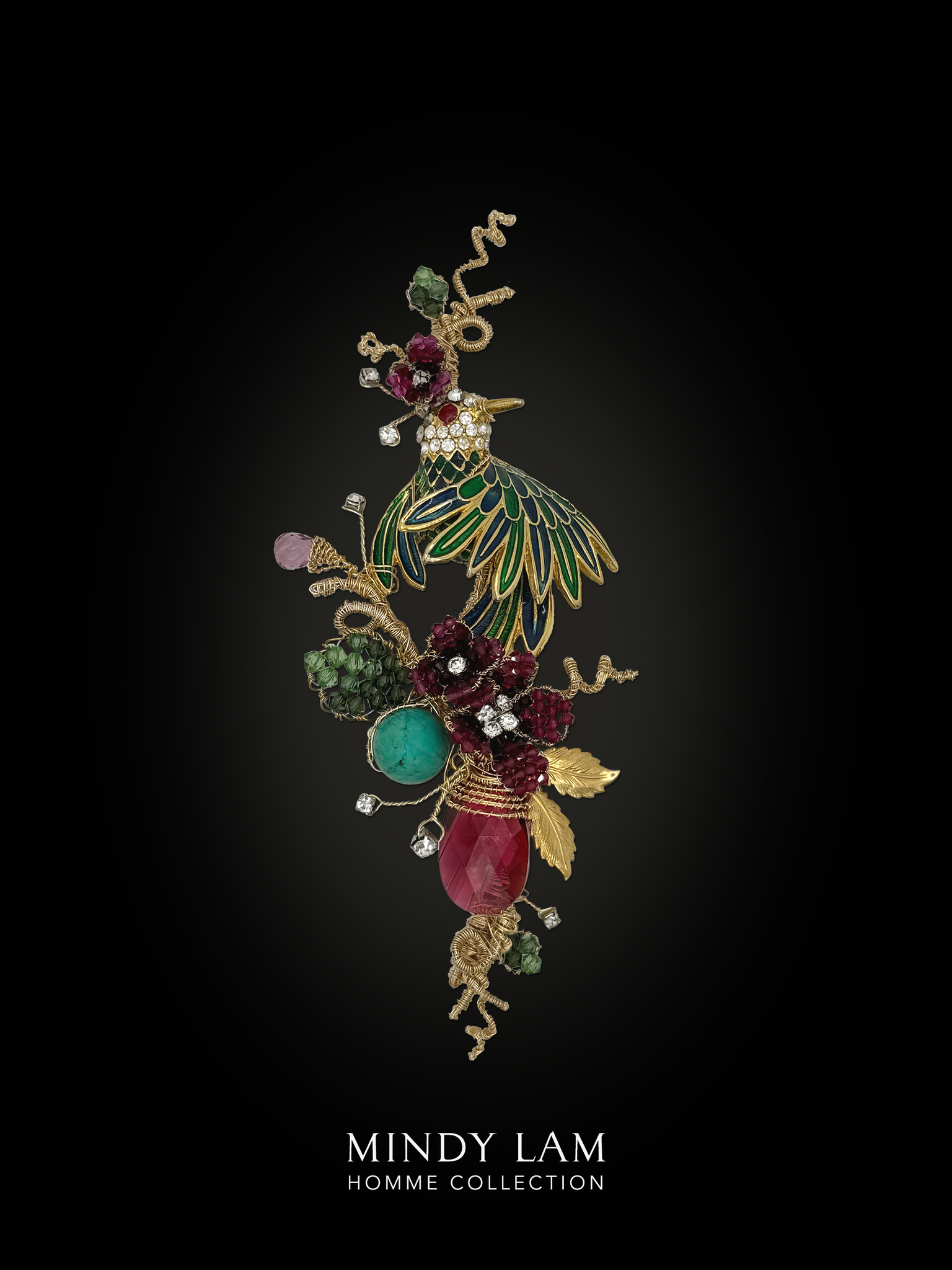 Men's Lapel Pin - Dance of Paradise