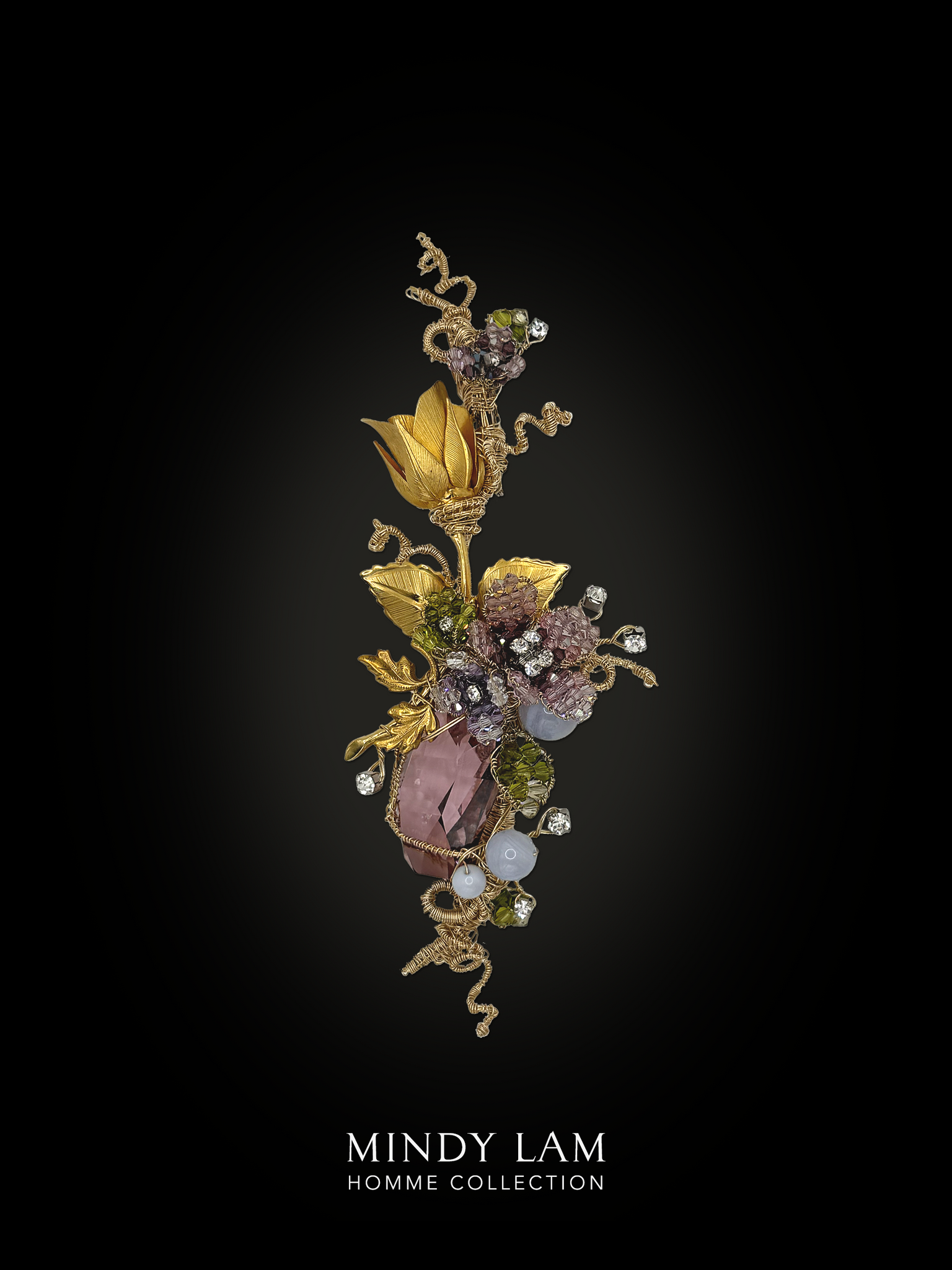 Men's Lapel Pin - Garden Rose of Grace