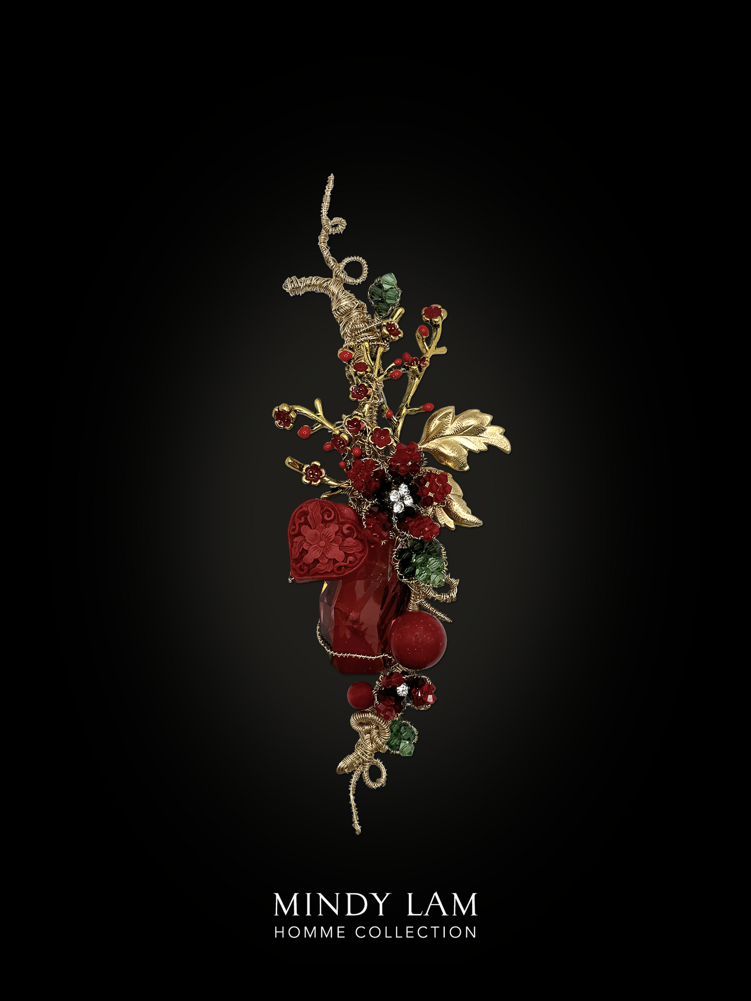 Men's Lapel Pin - Sweet Summer Cardinal