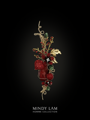 Men's Lapel Pin - Sweet Summer Cardinal