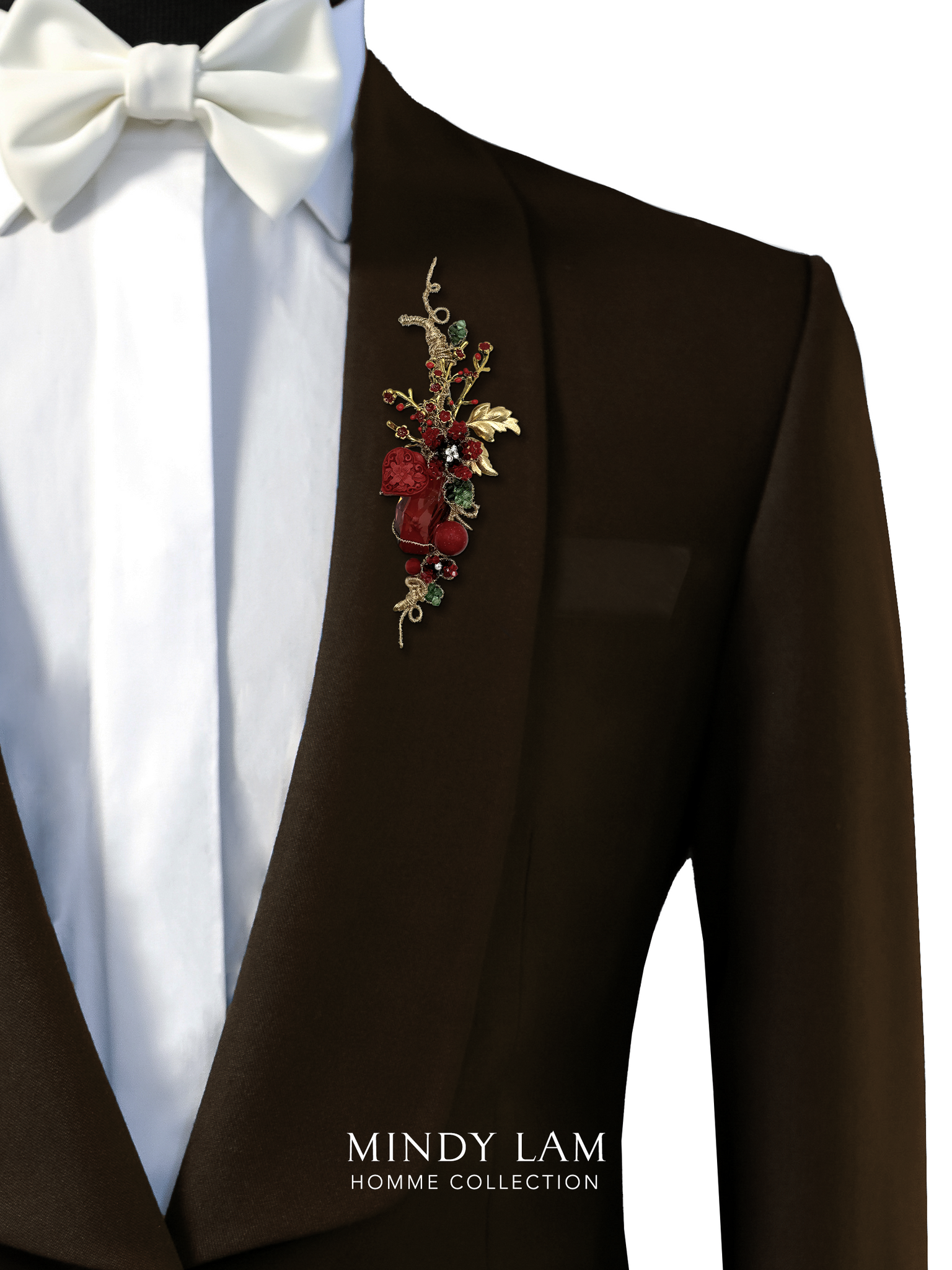 Men's Lapel Pin - Sweet Summer Cardinal