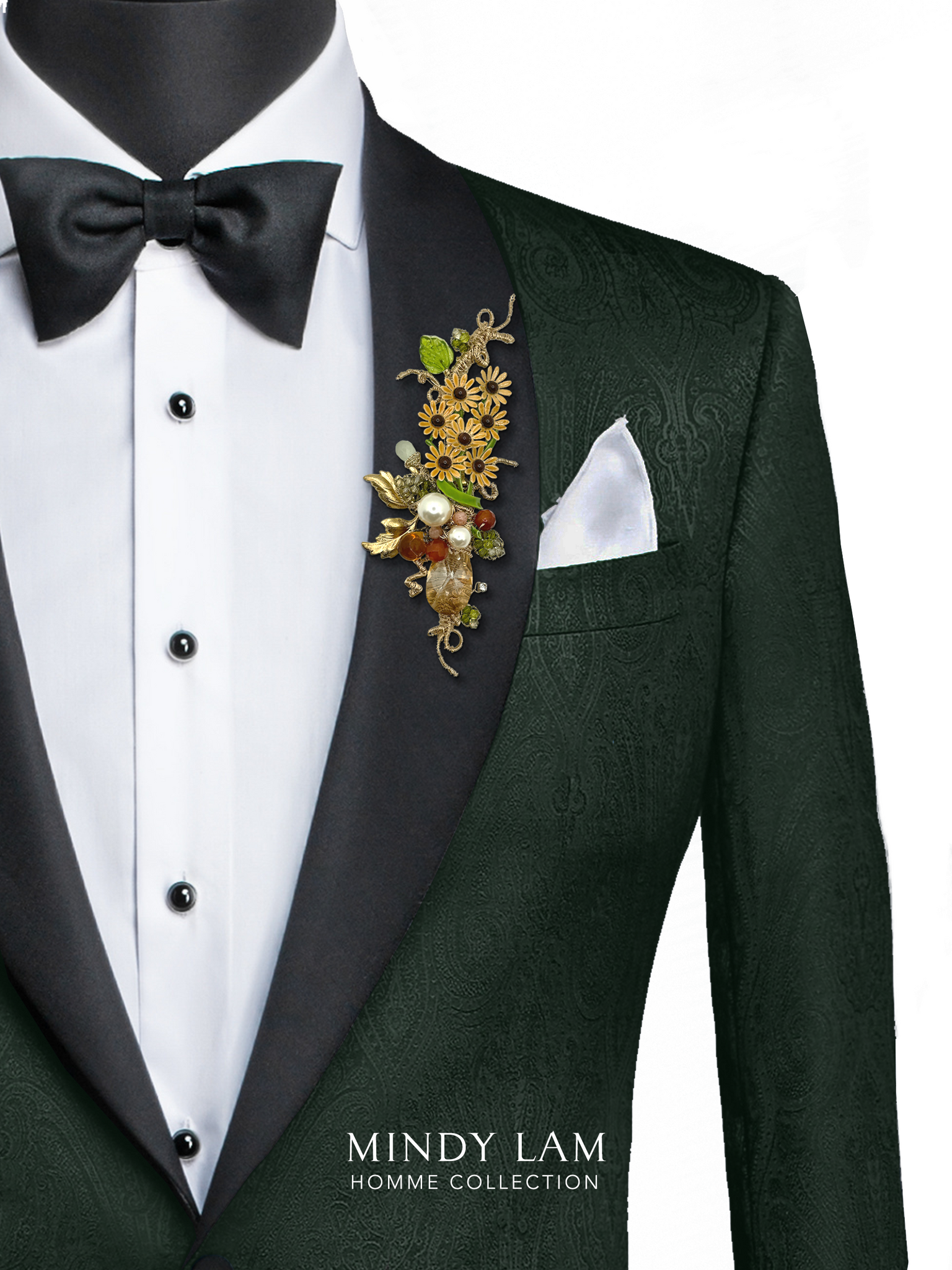 Men's Lapel Pin - Sunflower Field Dreaming