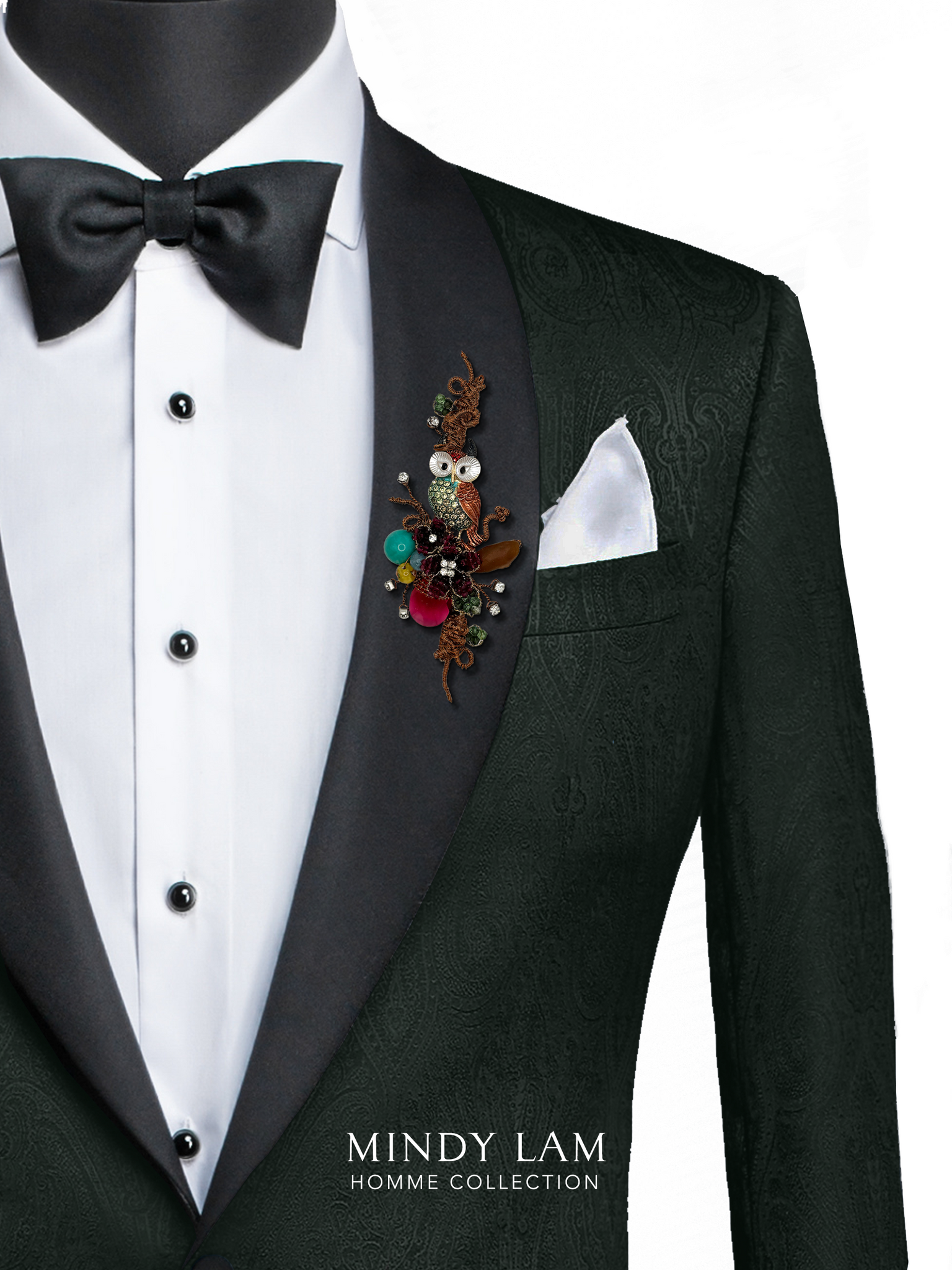 Wildflower and Owl Lapel Pin – Mindy Lam Jewelry