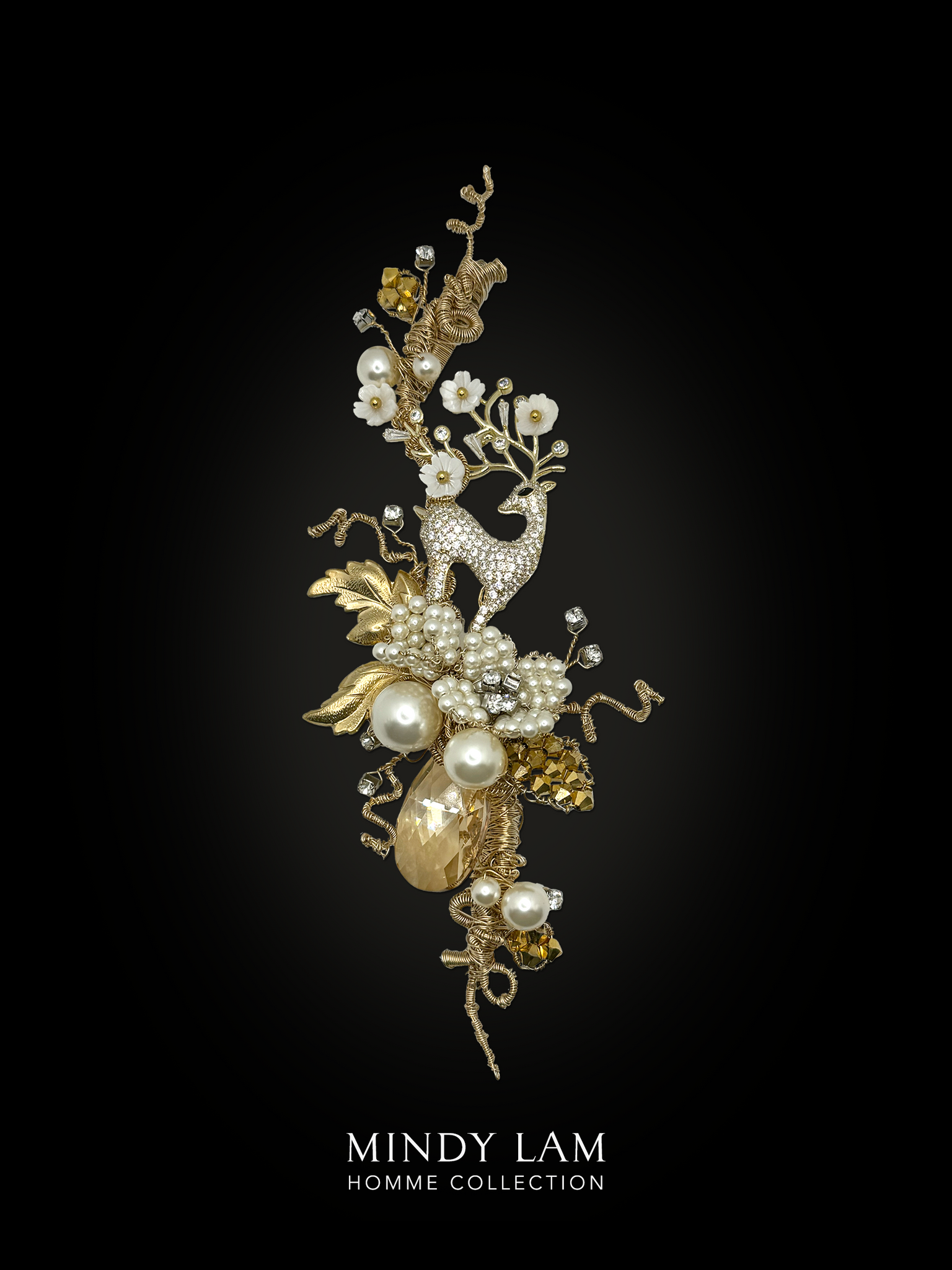 Men's Lapel Pin - First Snow in the Mountains