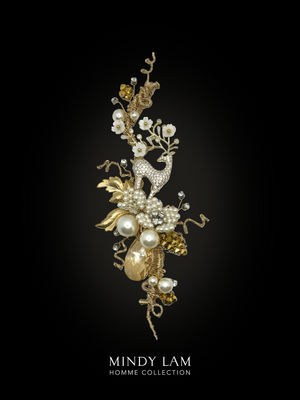 Men's Lapel Pin - First Snow in the Mountains