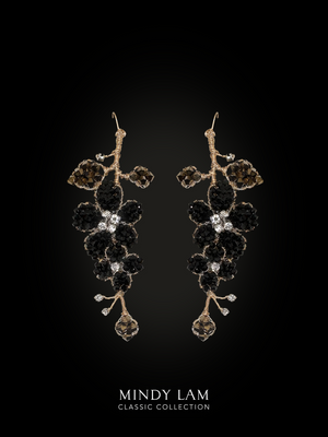 Classic Double Bloom Hanging Earrings - 4 Variations