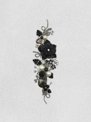 Men's Lapel Pin - Dahlia Under the Moon