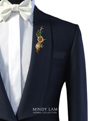 Men's Lapel Pin - Luck of the Golden Bloom