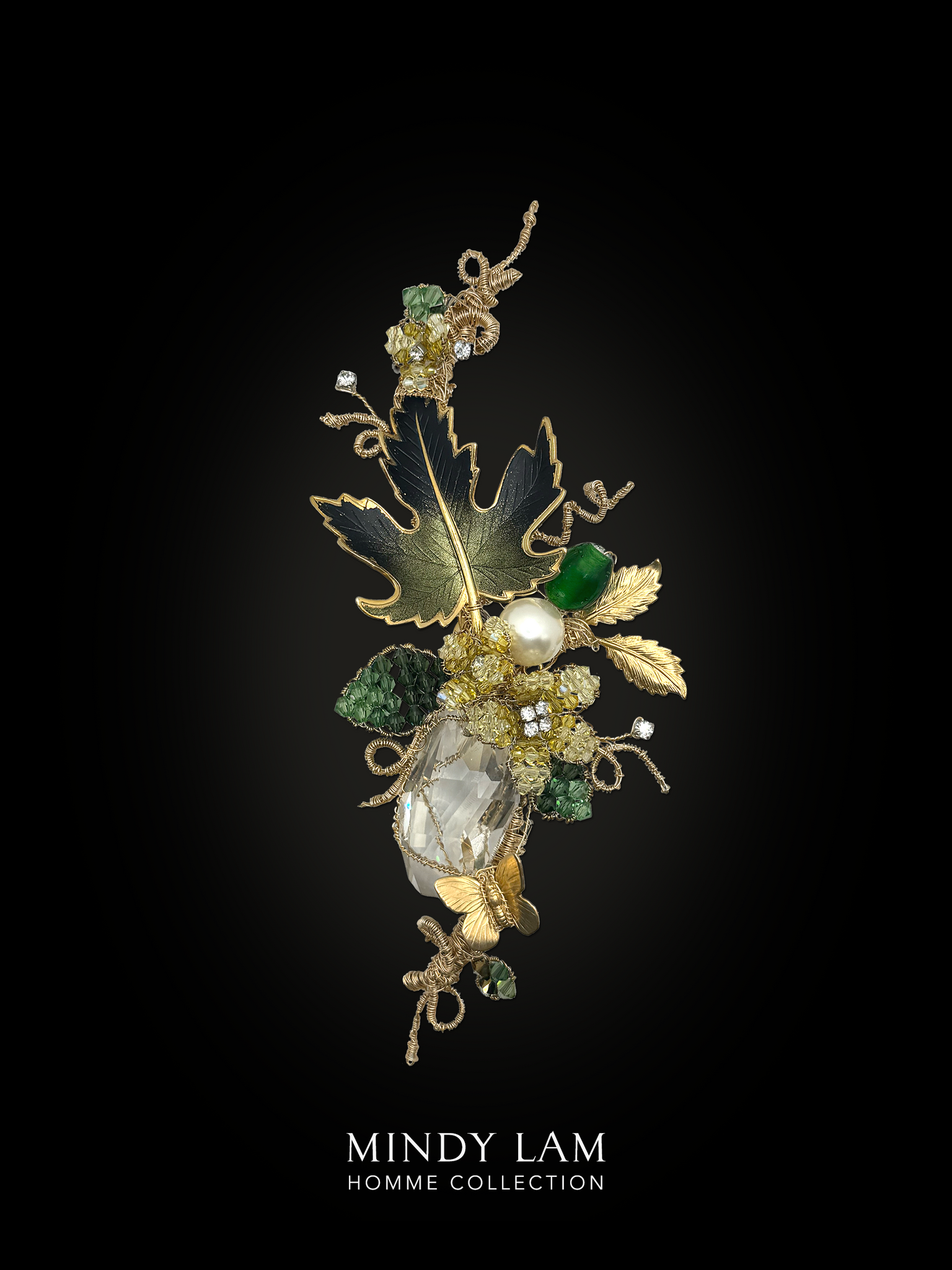 Men's Lapel Pin - Maple Tree and Flutter