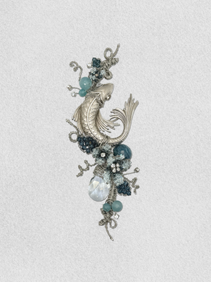 Men's Lapel Pin - Legend of the Silver Fins