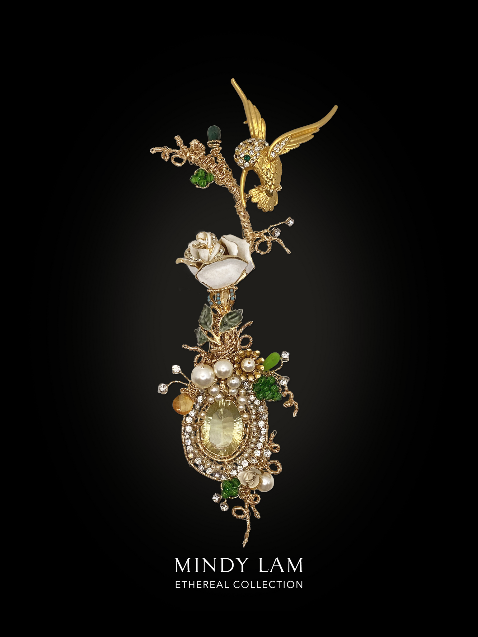 Ethereal Collection Lapel Pin - The Eternal Dance – Mindy Lam Jewelry