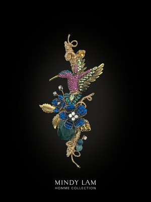 Men's Lapel Pin - Flutter of the Garden