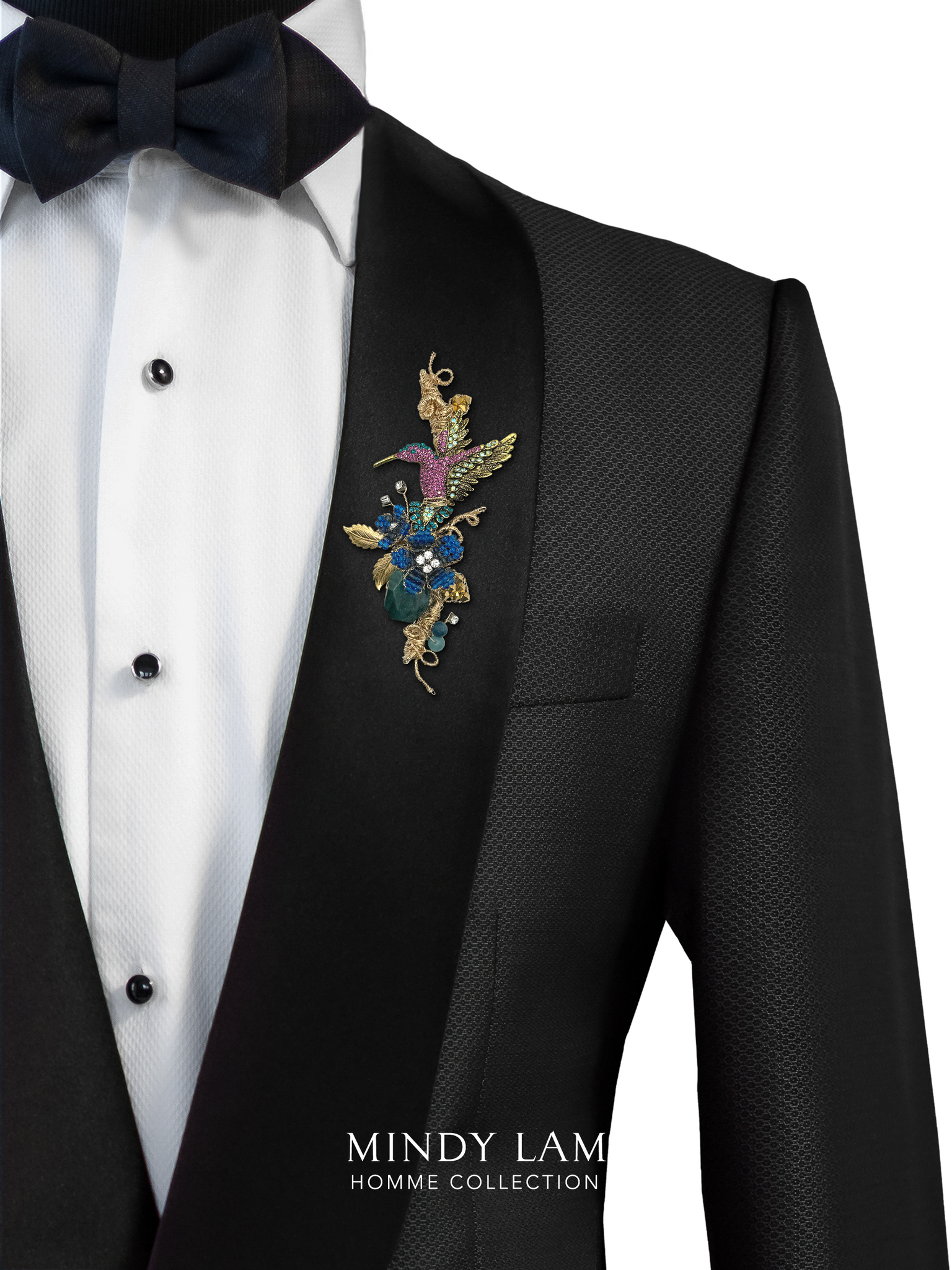 Men's Lapel Pin - Flutter of the Garden