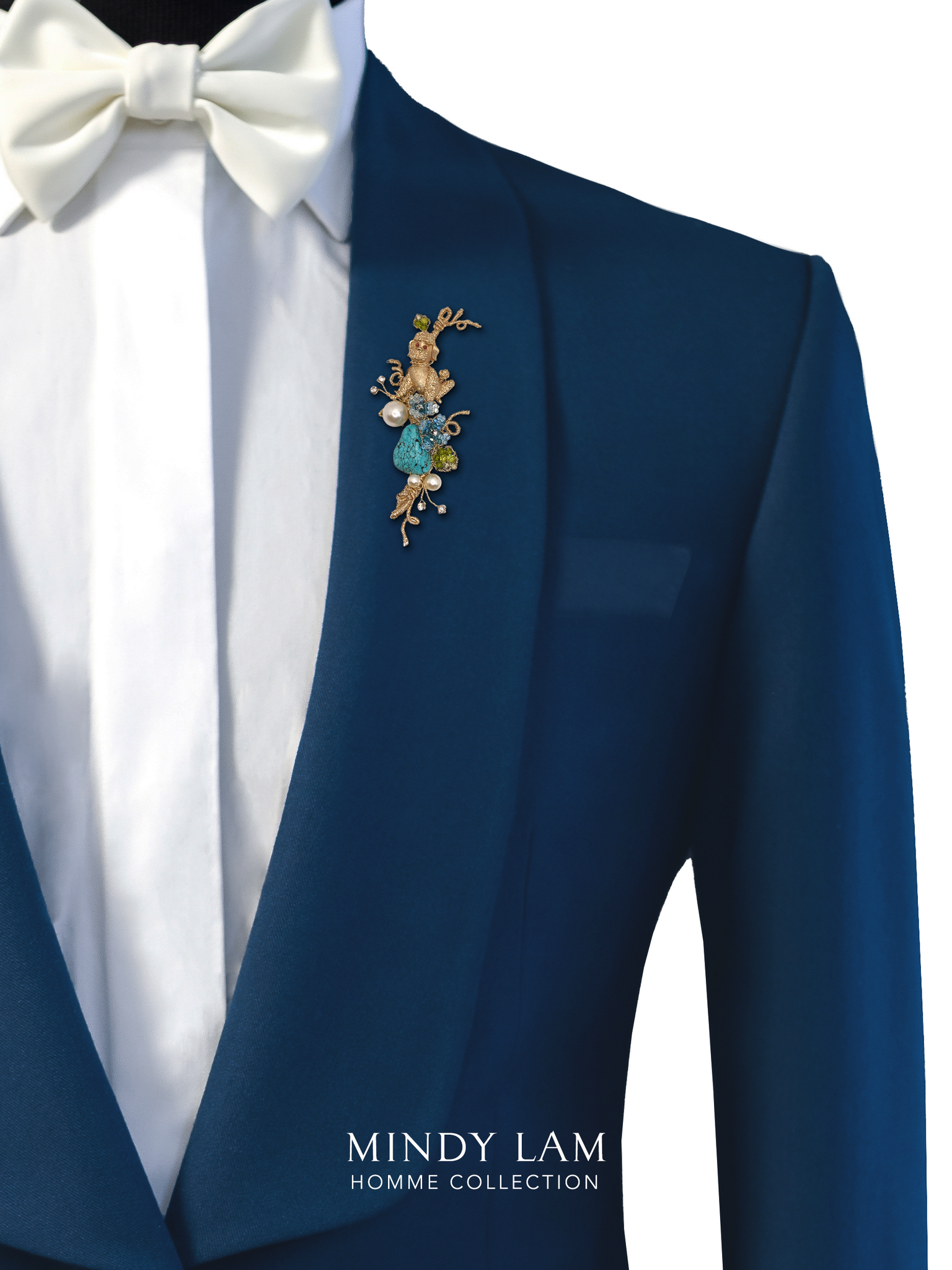 Men's Lapel Pin - Sitting with Style