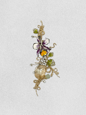 Men's Lapel Pin - Petite Orchid (Mini)