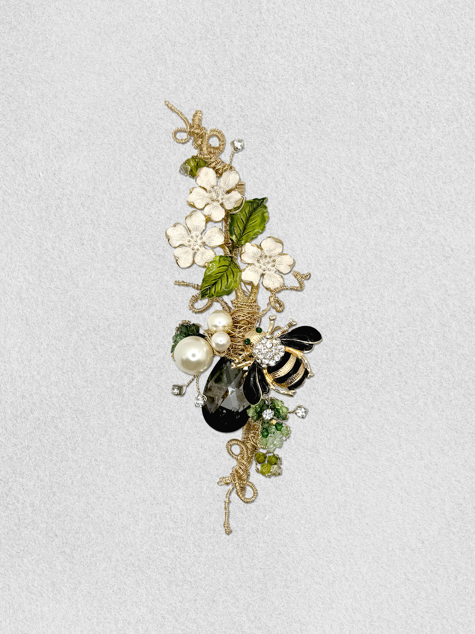 Men's Lapel Pin - Magnolia Tree and Bumble