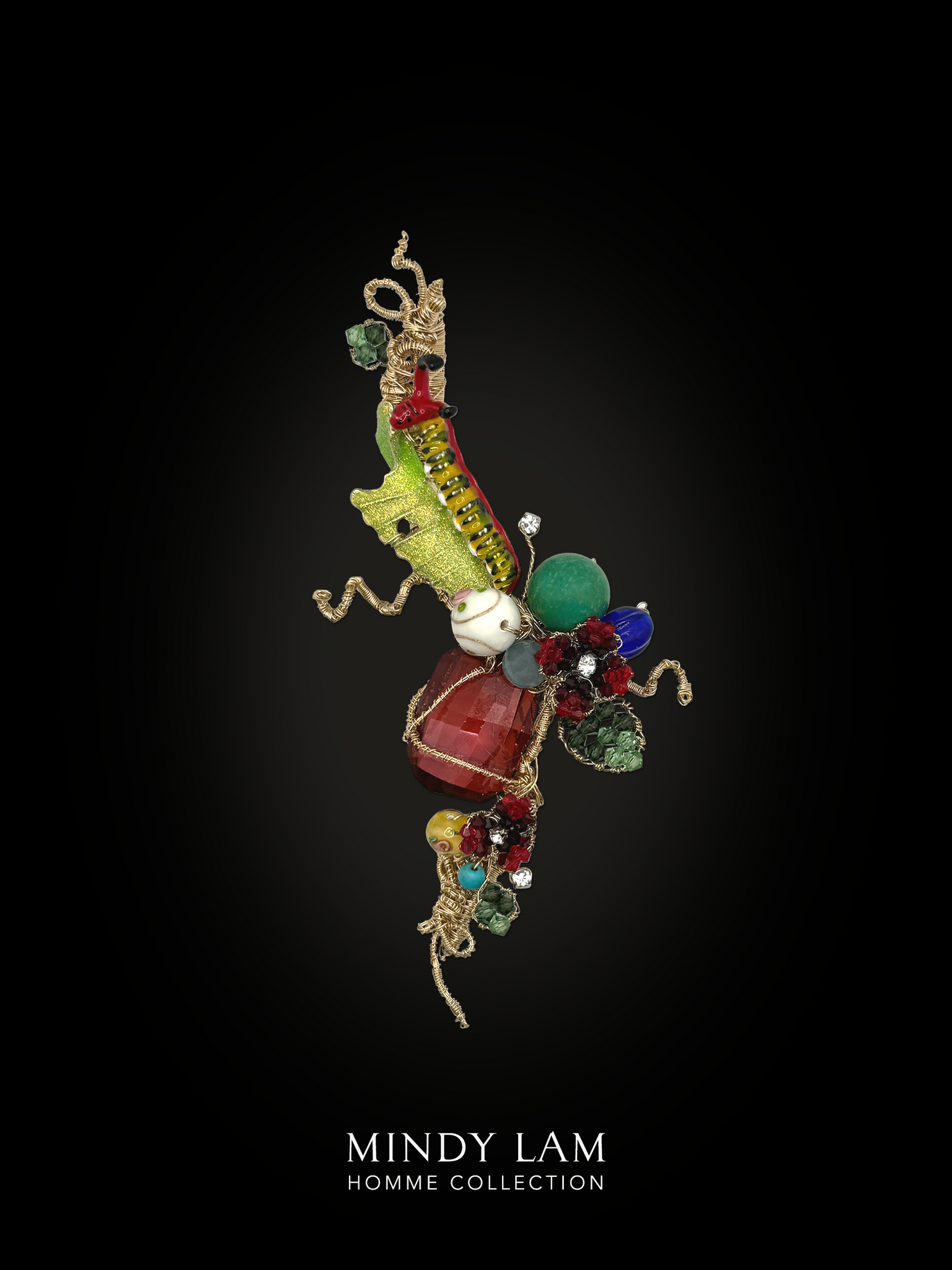 Men's Lapel Pin - Snack of the Caterpillar