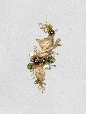 Men's Lapel Pin - Charm of the Jeweled Fox