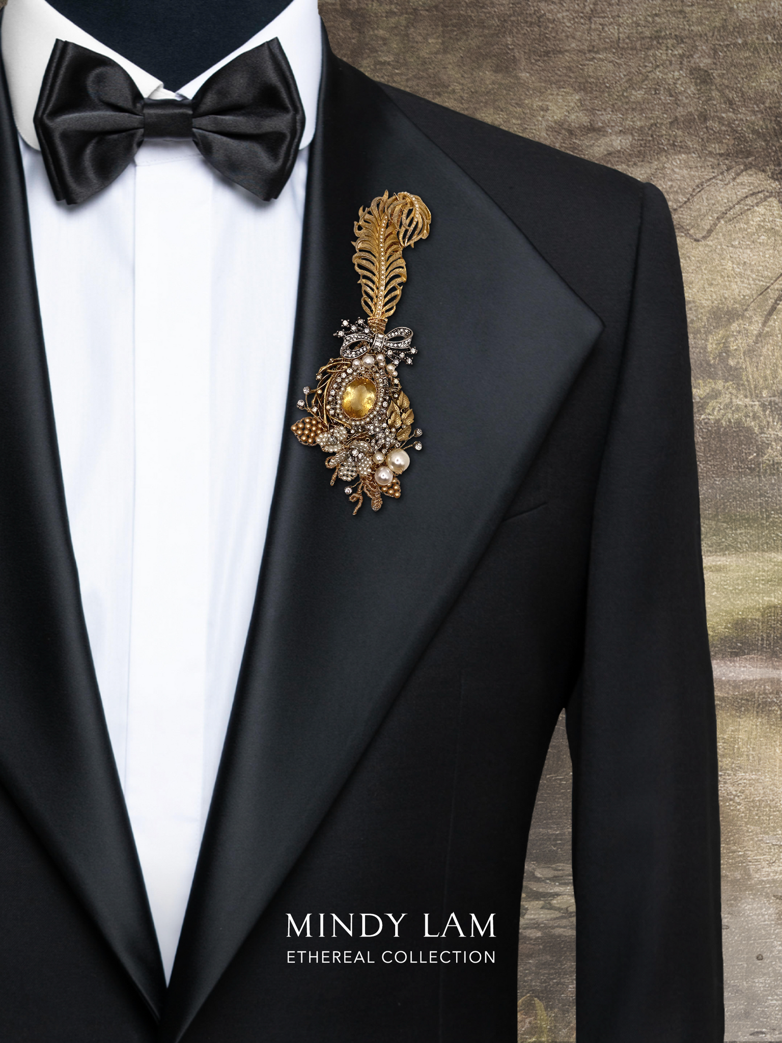 Ethereal Collection Lapel Pin - The Prized Feather