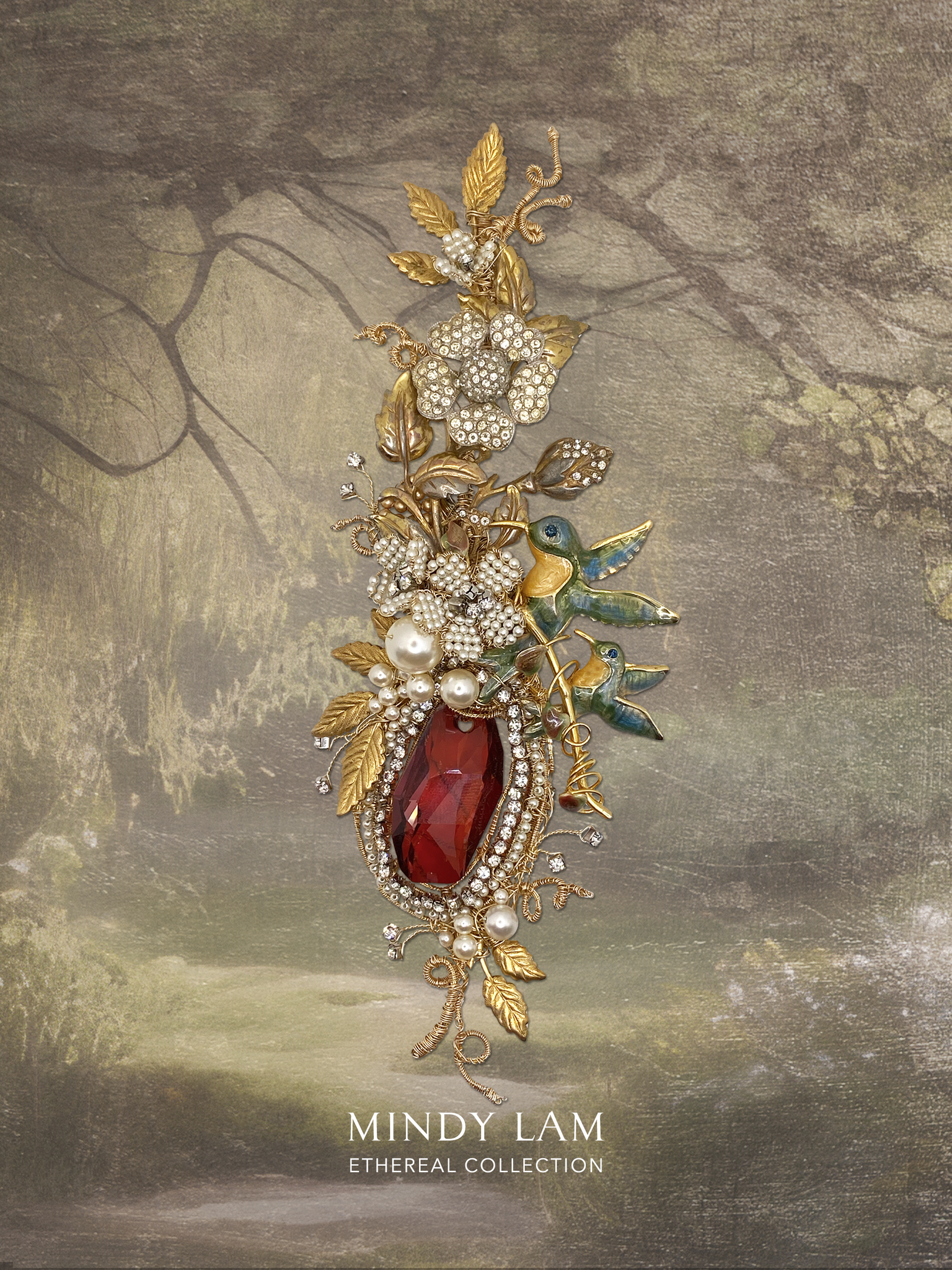 Ethereal Collection Lapel Pin - Secret Duets of the Garden