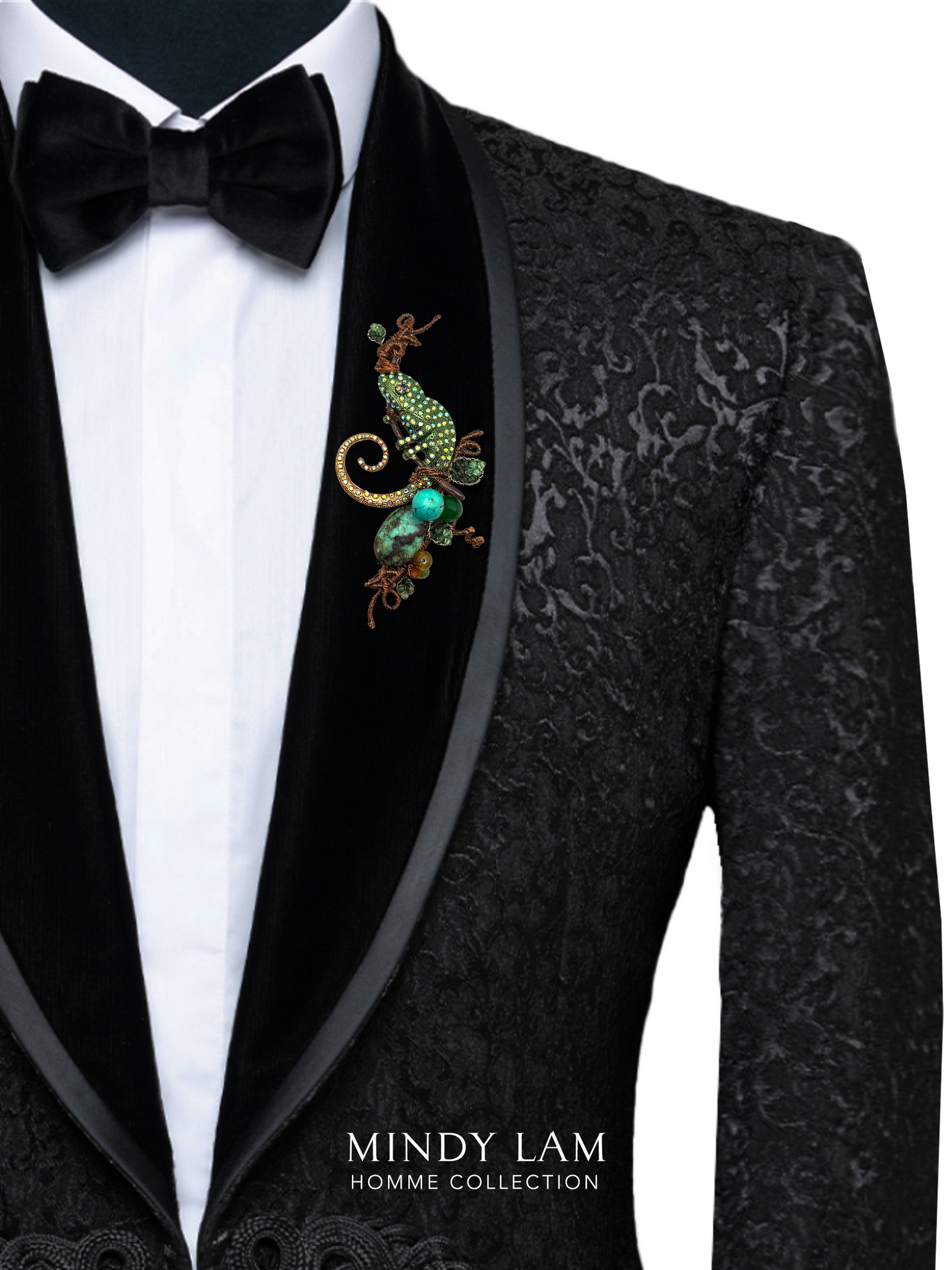 Men's Lapel Pin - Chameleon of Paradise