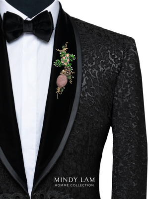 Men's Lapel Pin - Mystical Jeweled Frog