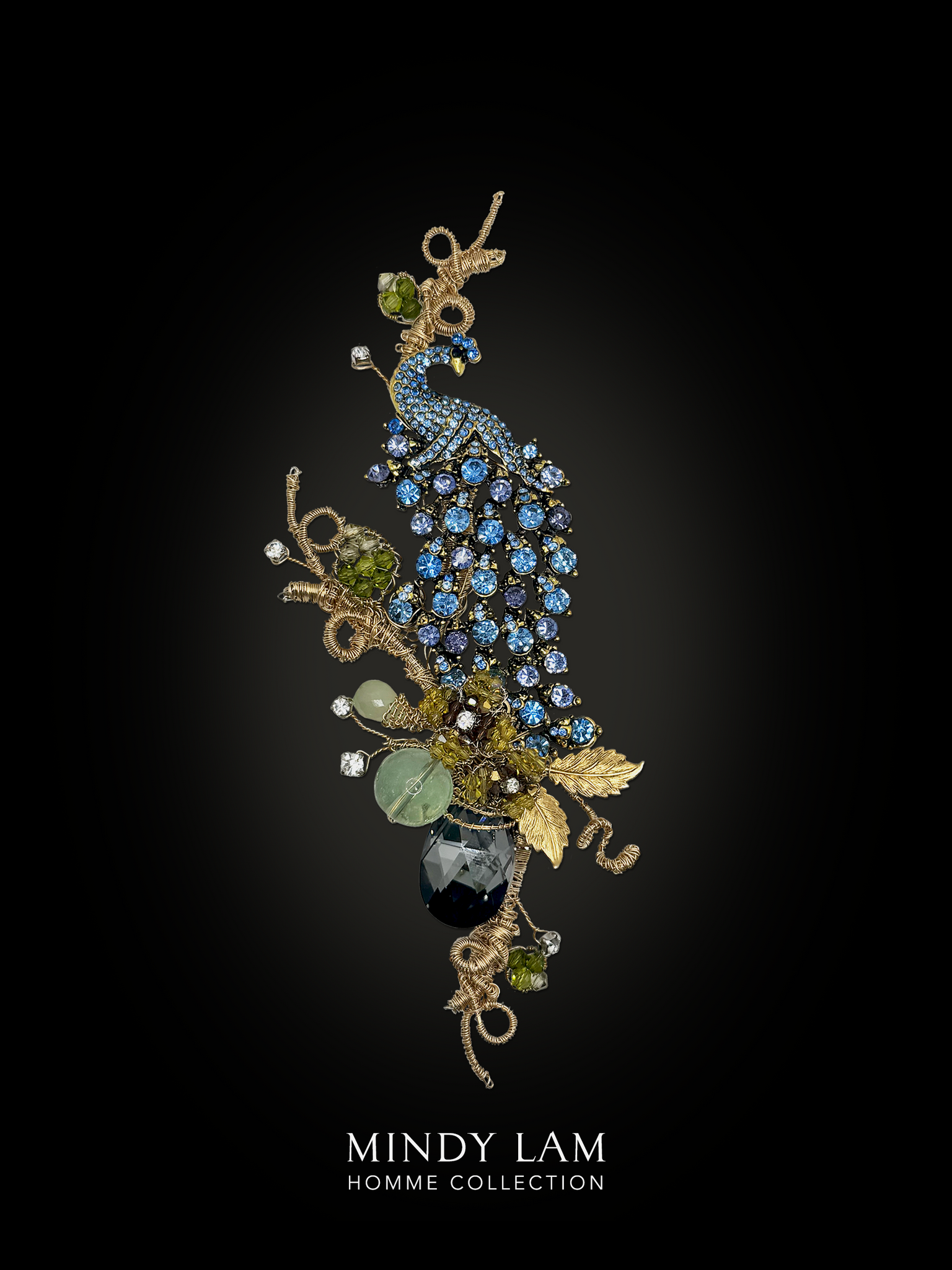 Men's Lapel Pin - Peacock of Grace
