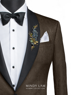 Men's Lapel Pin - Peacock of Grace
