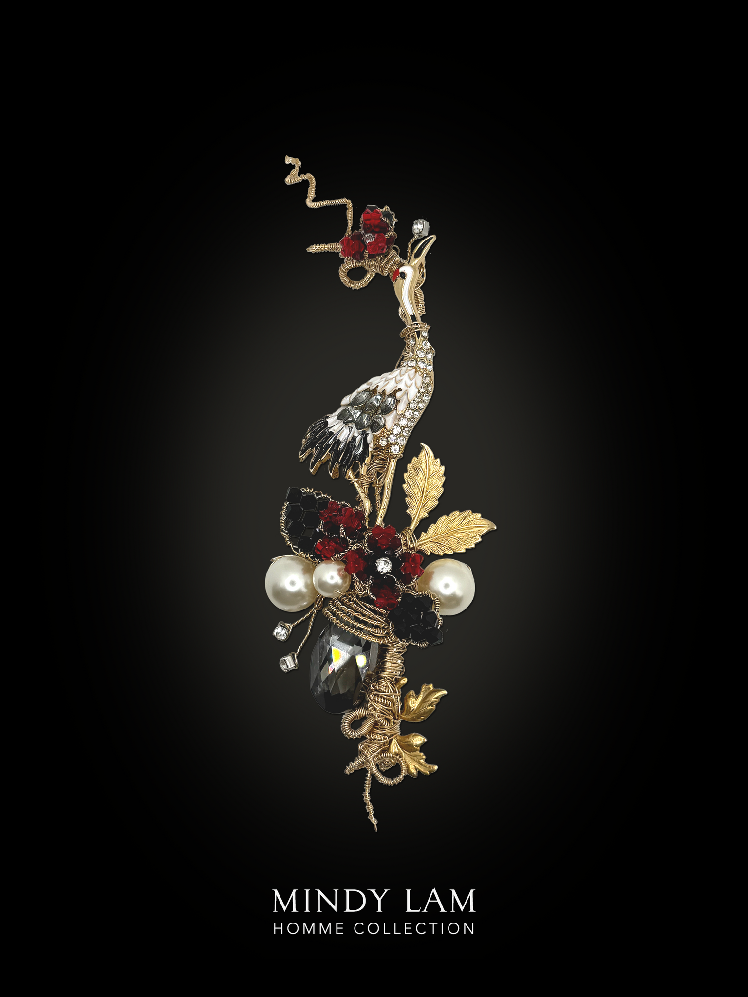 Men's Lapel Pin - Crane of Paradise