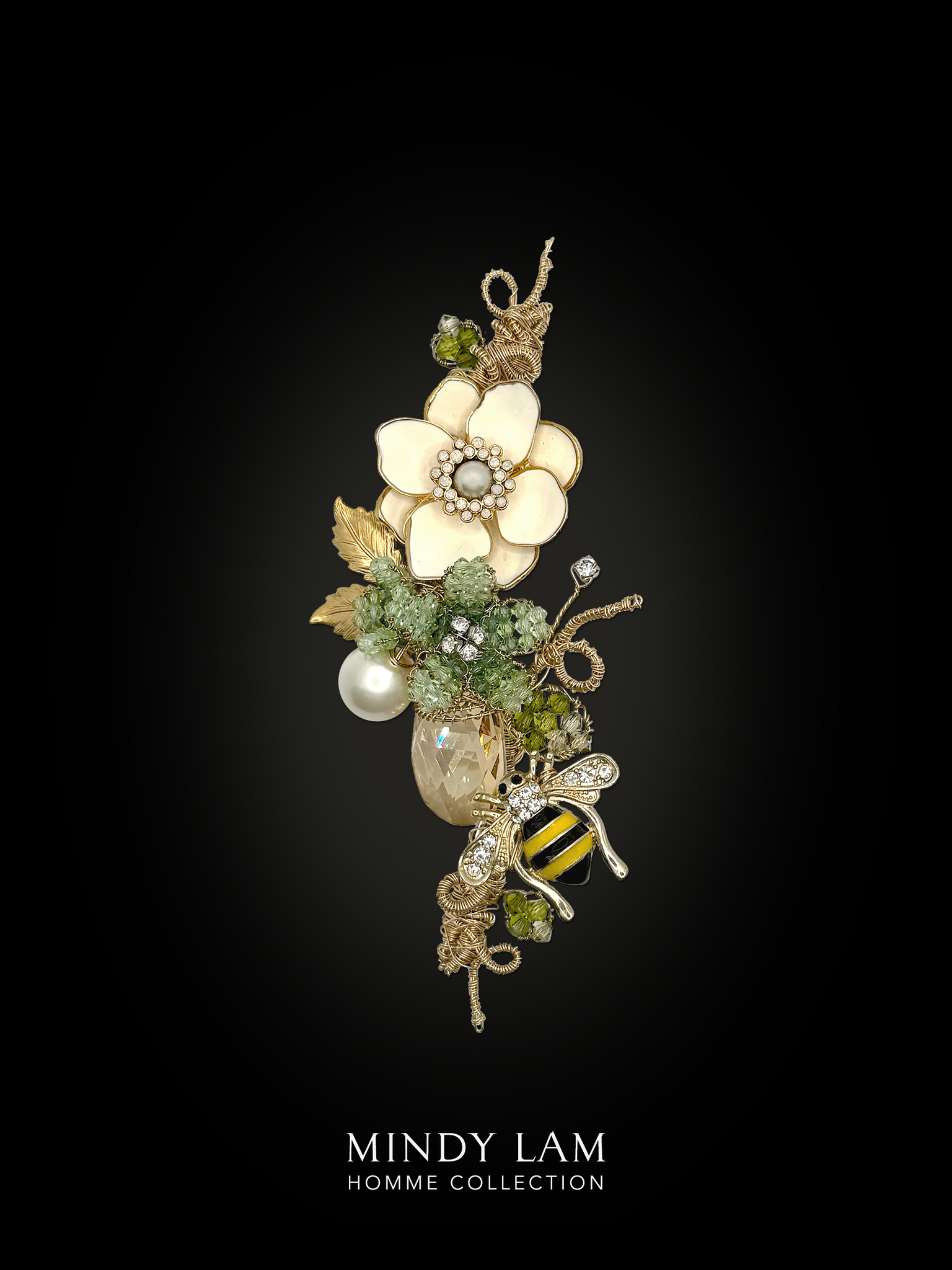 Men's Lapel Pin - Sweet Notes of the Gardenia