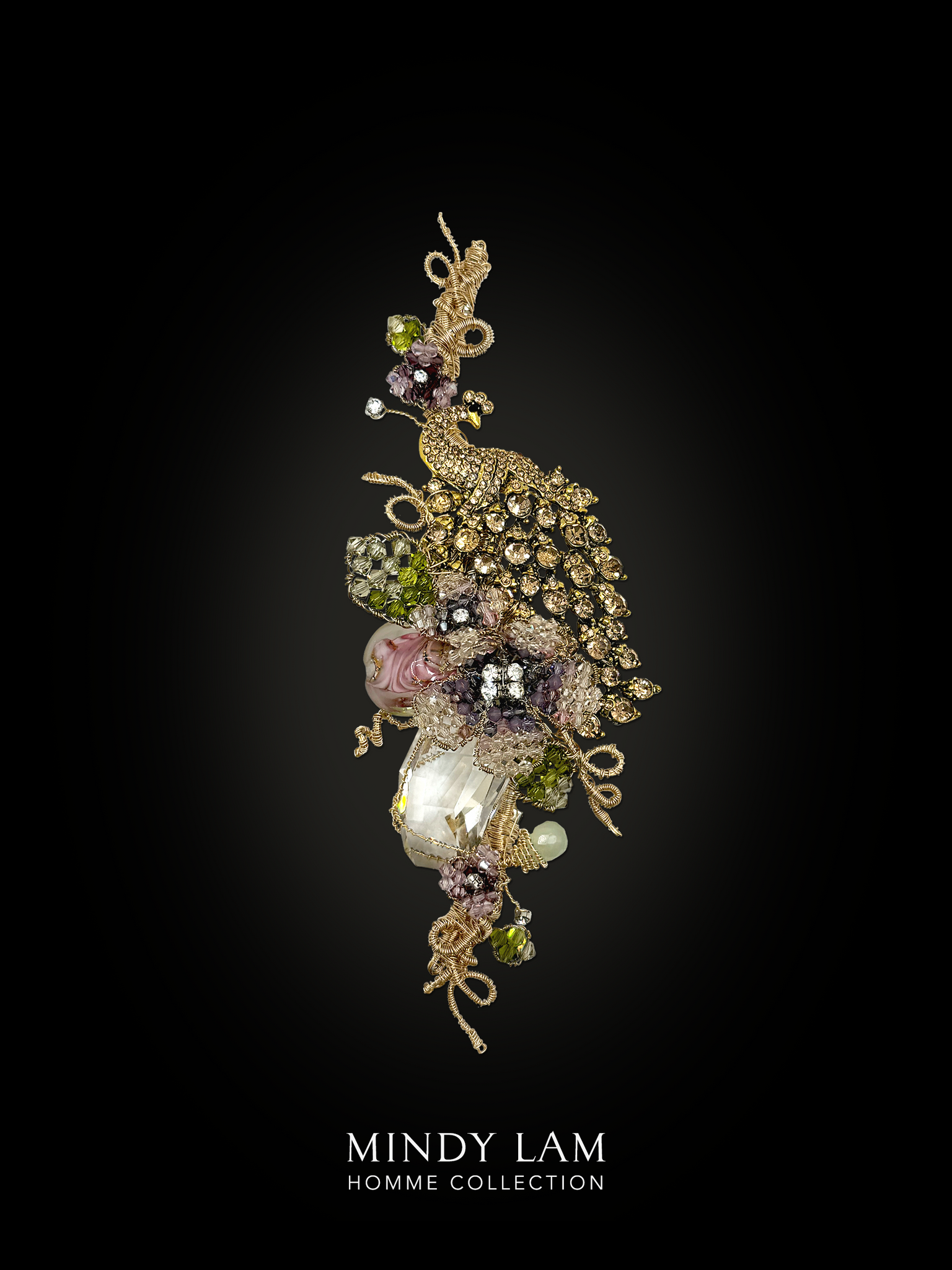 Men's Lapel Pin - Peacock of Grace