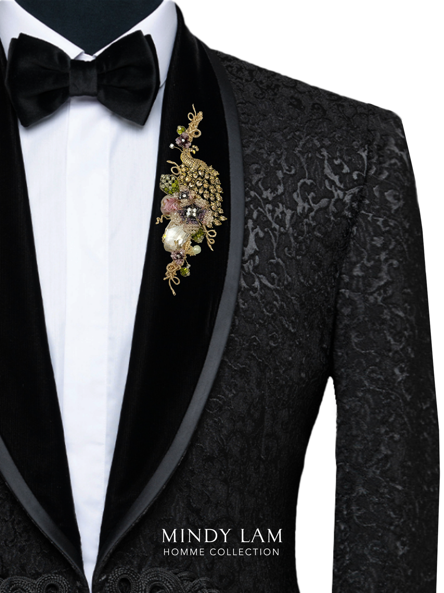 Men's Lapel Pin - Peacock of Grace