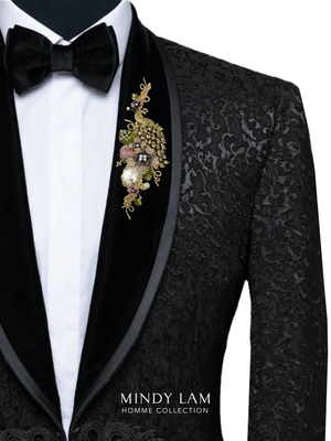 Men's Lapel Pin - Peacock of Grace
