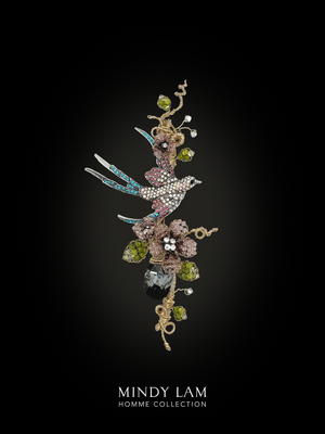 Men's Lapel Pin - Grace of the Blue Wings