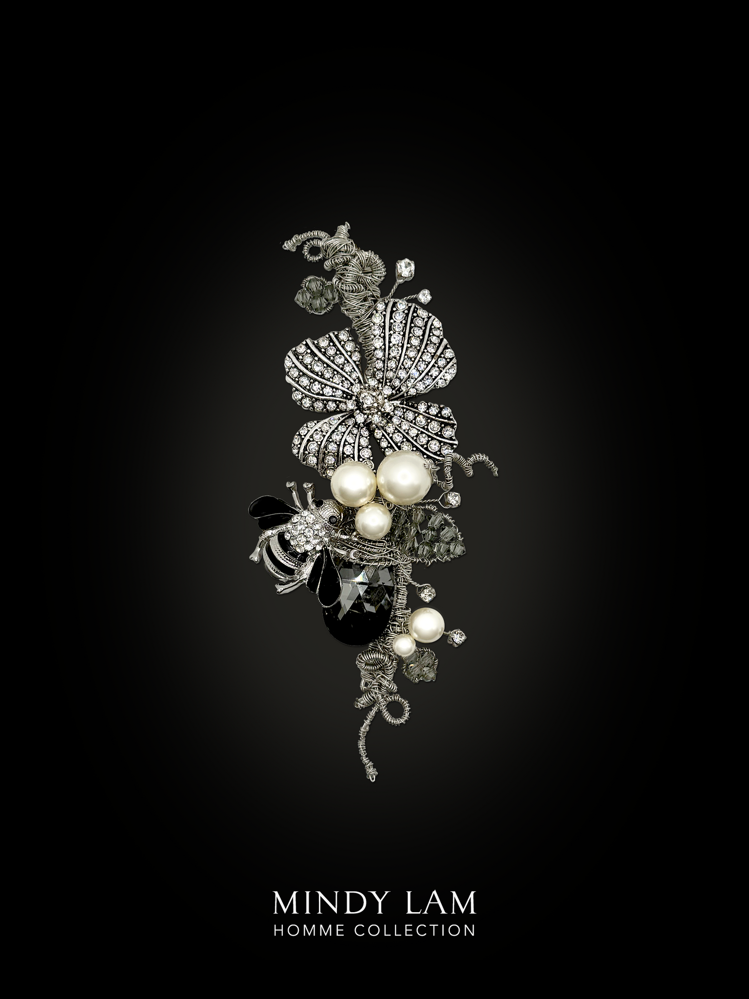 Men's Lapel Pin - Dogwood and the Silver Buzz