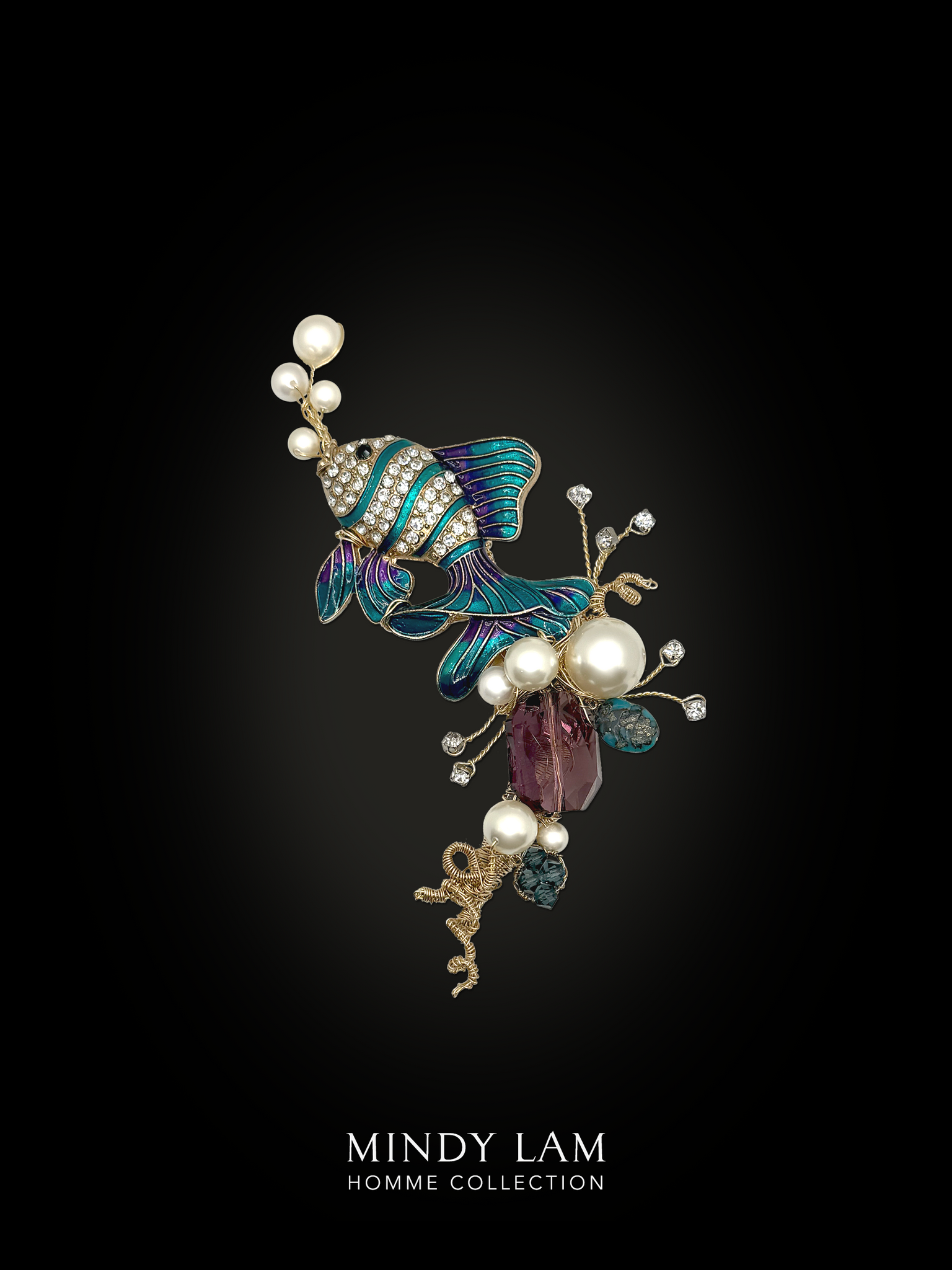 Men's Lapel Pin - Betta Swim (Mini)