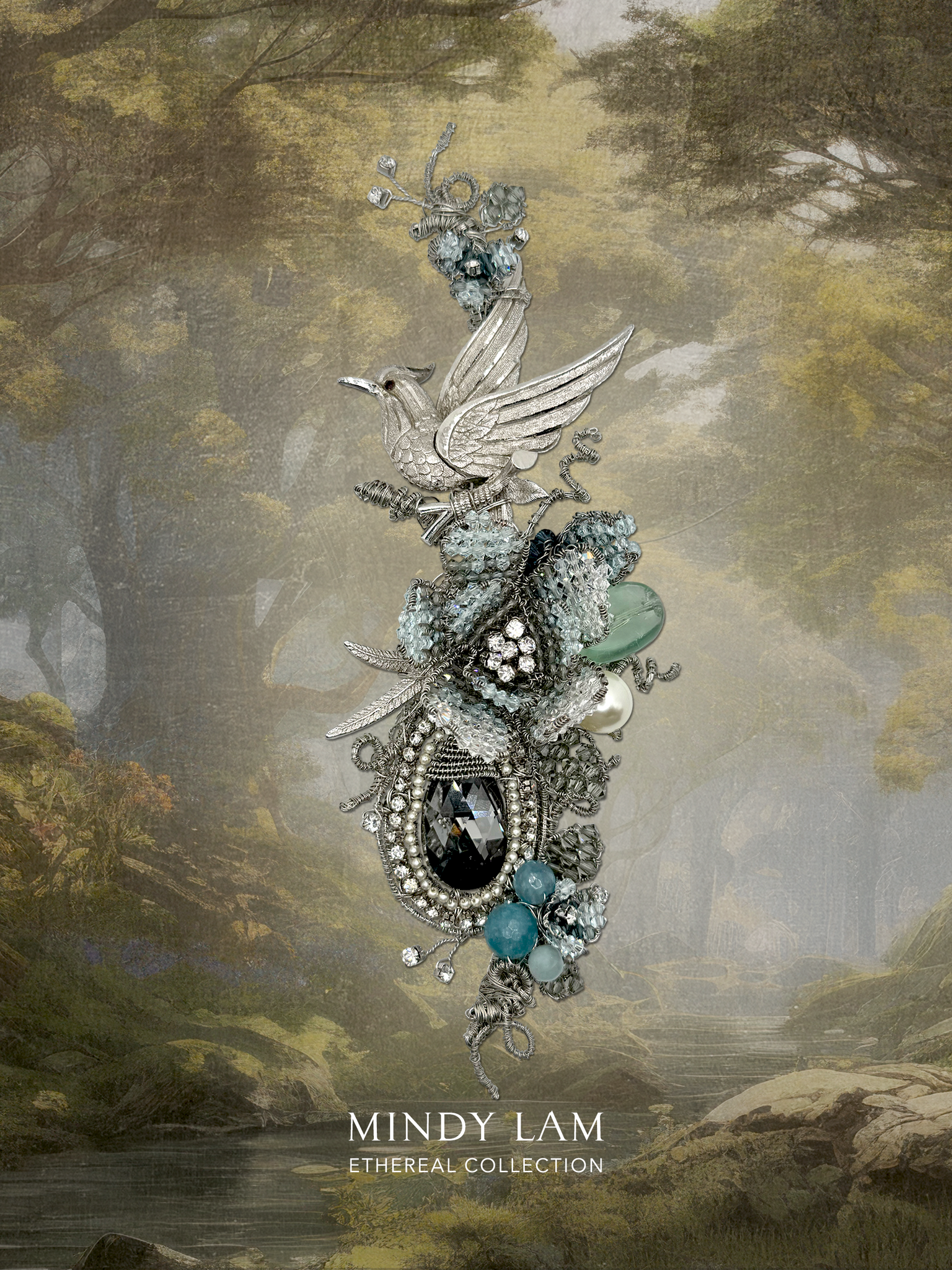 Ethereal Collection Lapel Pin - Whispers of the Morning Forest