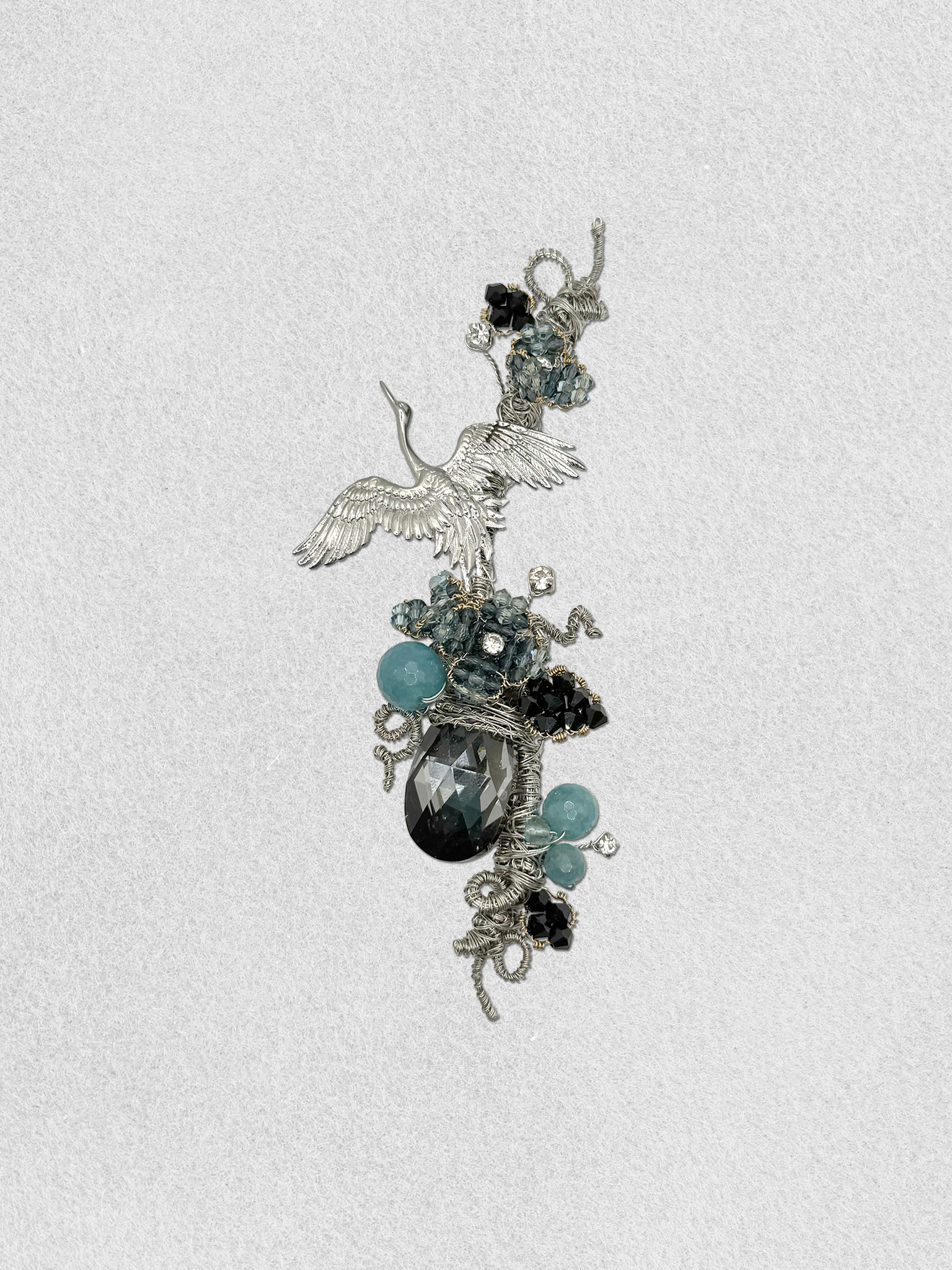 Men's Lapel Pin - Flight of the Crane